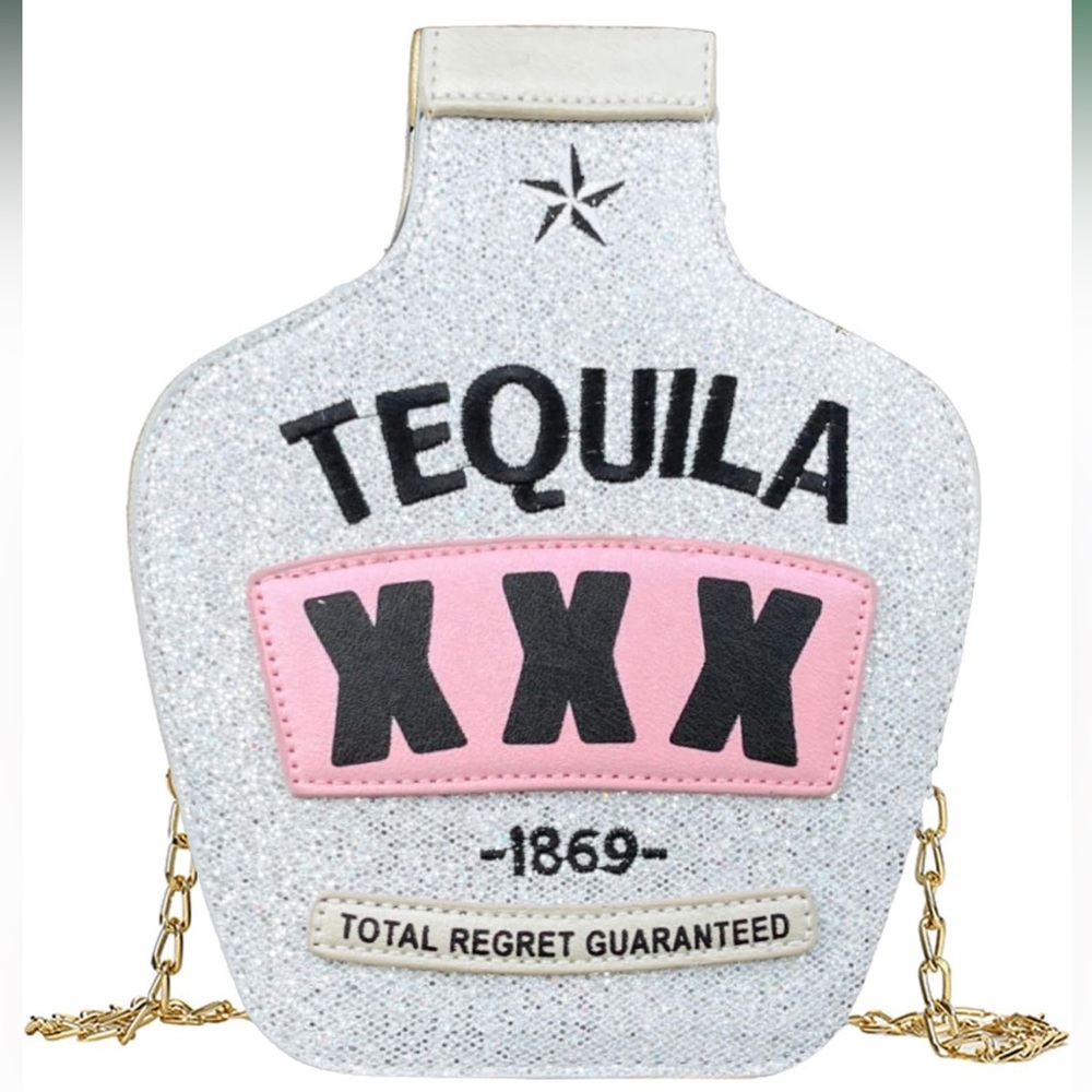 Tequila Glitter Crossbody Bag